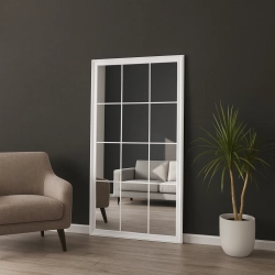 Lustro loft ze szprosami - TELIMENA - kolor ramy do wyboru